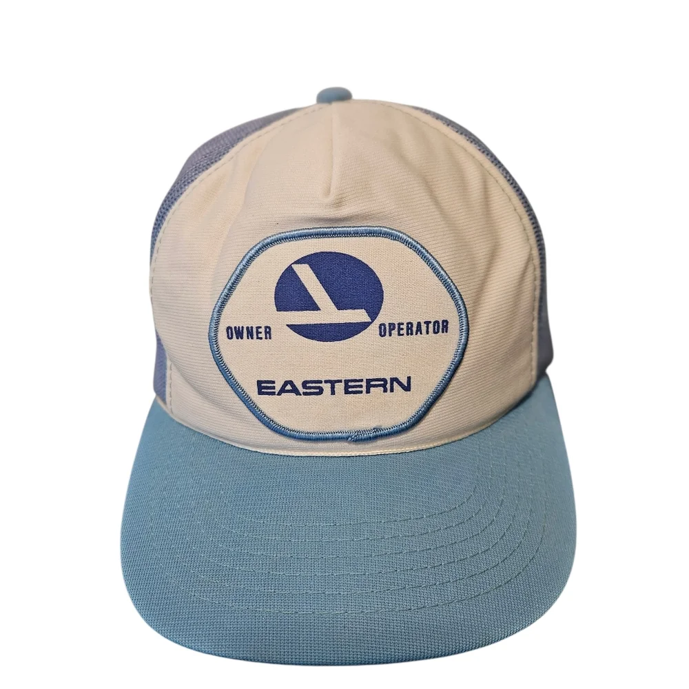 Eastern Airlines Snapback Hat‎ Mesh Trucker Cap Vintage 80's